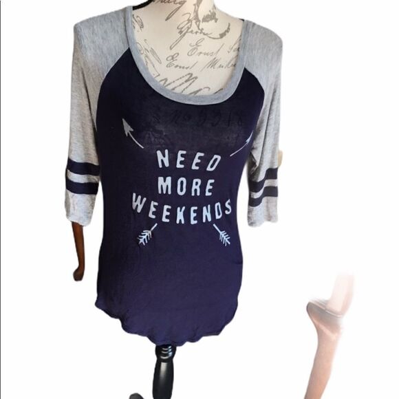 Awake Blue and White Graphic T-Shirt Small - Picture 3 of 8